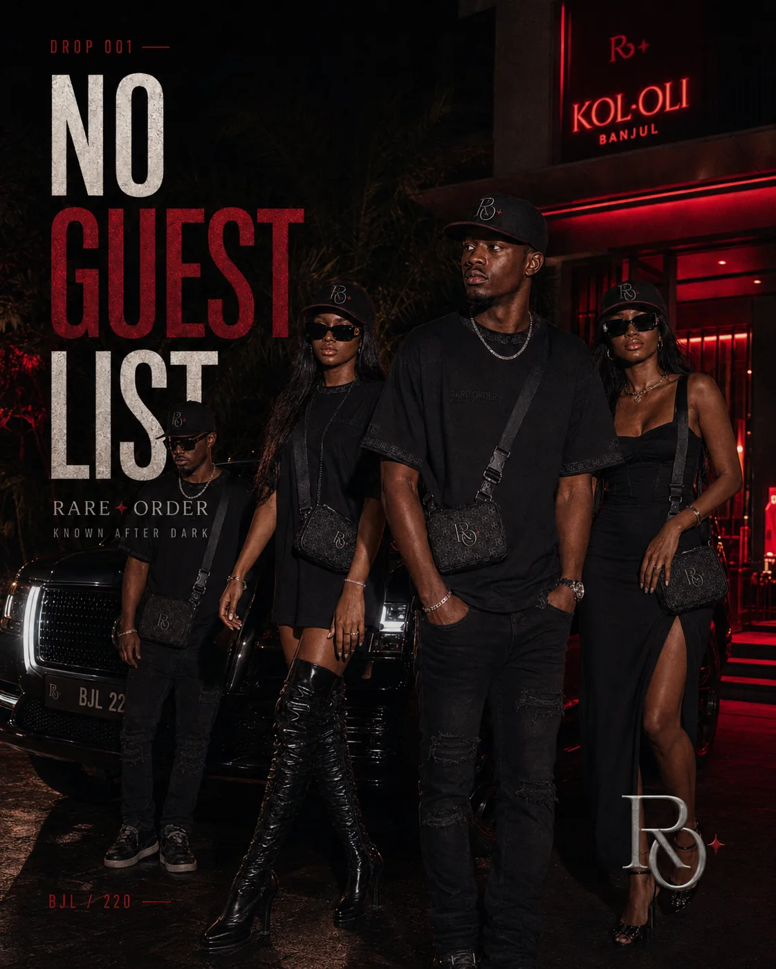 Rare Order campaign group arriving at a nightlife venue