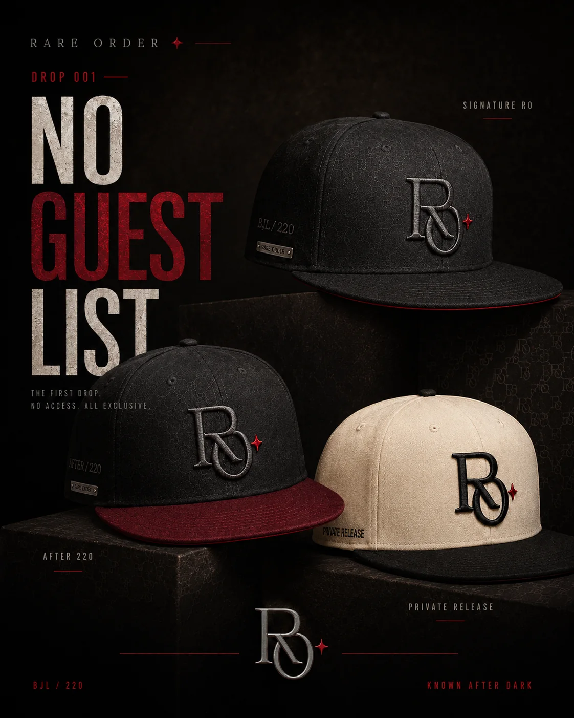 Rare Order fitted cap collection